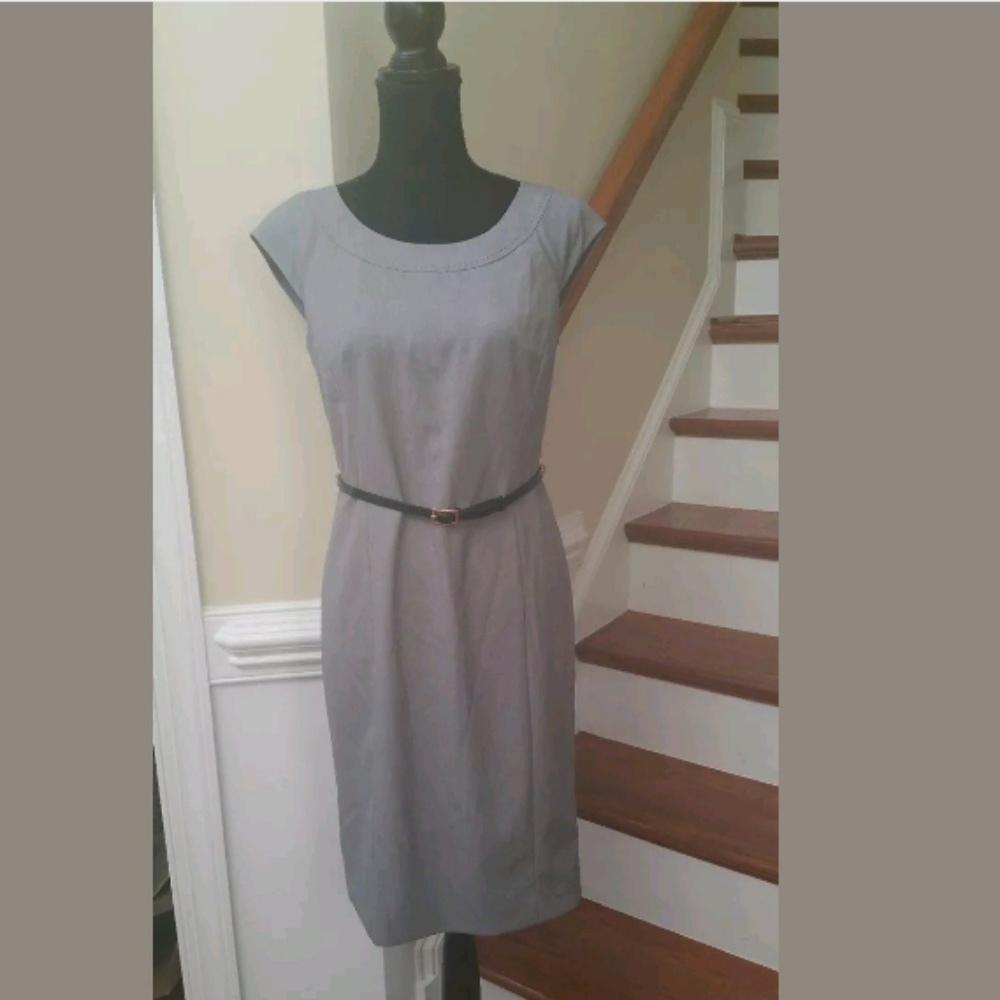 Jones New York Collection Heather Grey Dress Sz 4